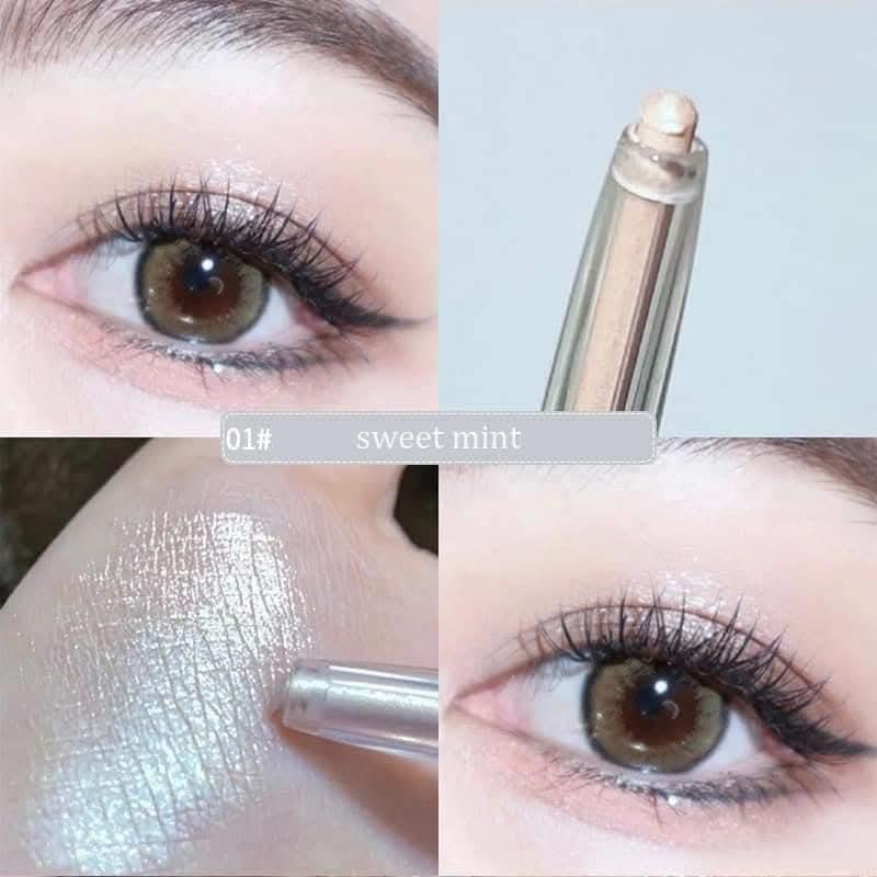 Pearl White Glowy Highlighter - 1 Pcs Creamy Gloss Finish
